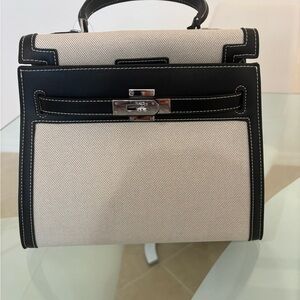 Black and Canvas crossbody .